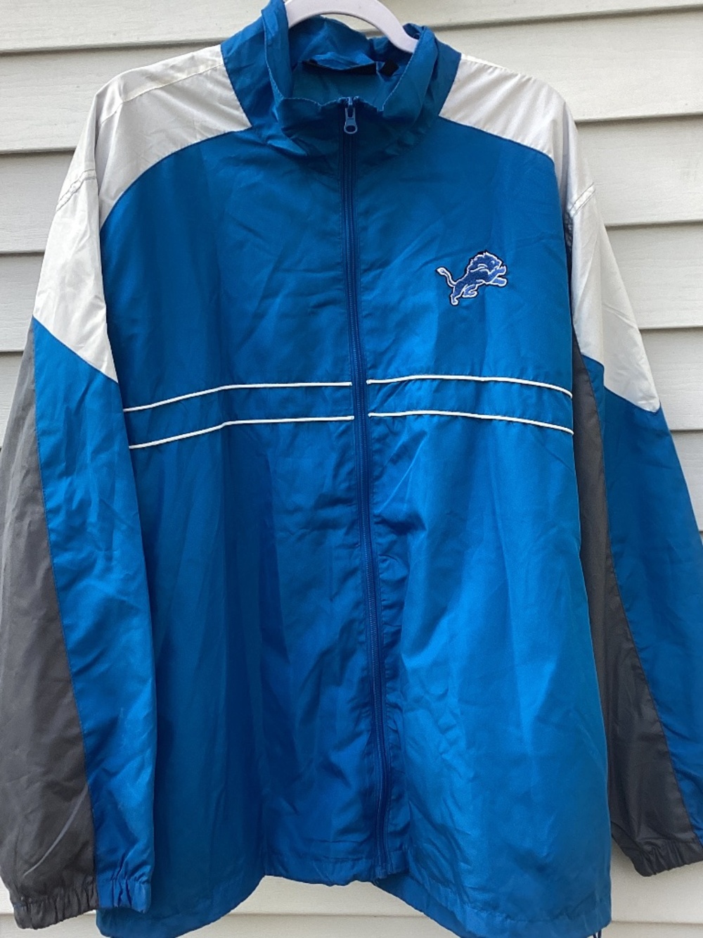 Vintage Detroit Lion Dunbrooke Windbreaker Sports Illustrated Blue 2XL **Spot on